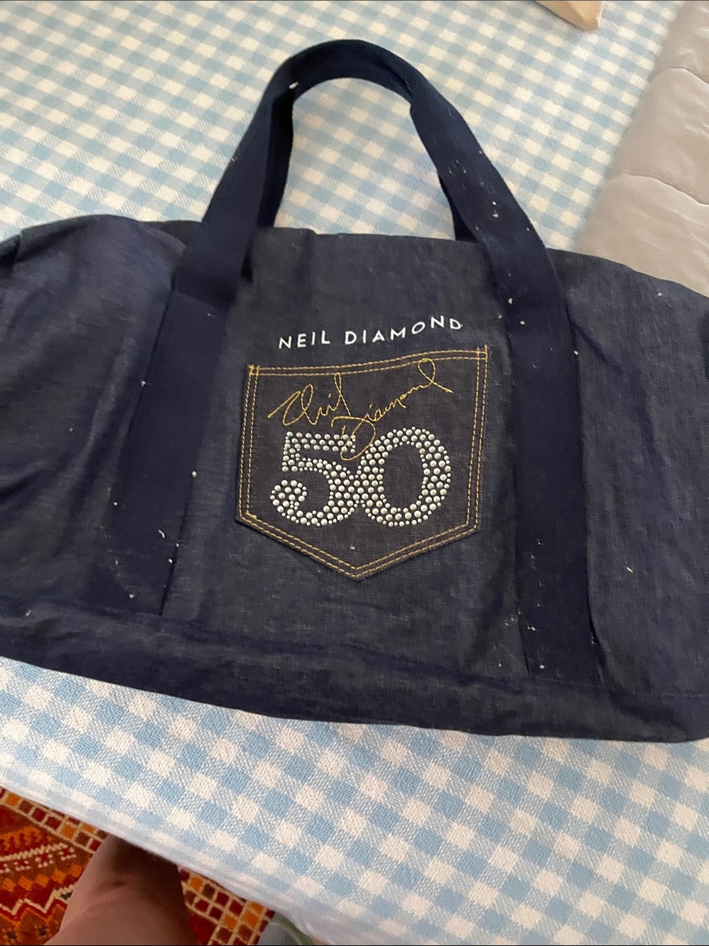 Neil Diamond  50 Logo Tote Bag